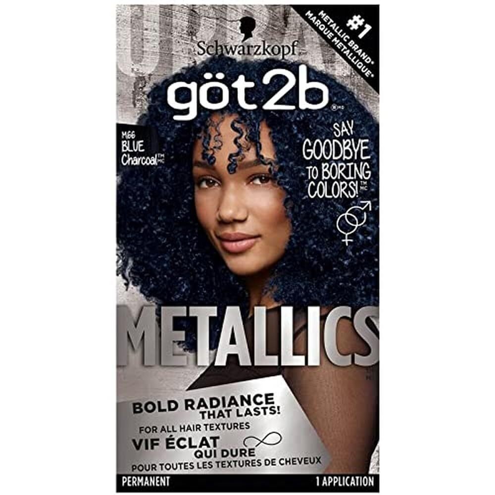 Got2B Metallics Permanent Hair Color M66 Blue Charcoal dye